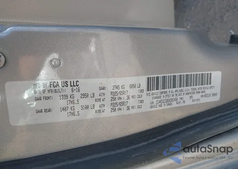 2016 Dodge Grand Caravan Sxt из США, поврежденный, VIN 2C4RDGCG8GR381450